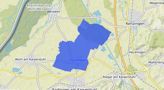 Bodenrichtwertkarte Forchheim Breisgau