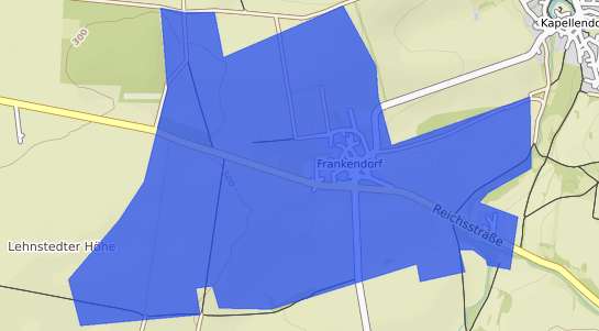 Bodenrichtwertkarte Frankendorf b. Weimar, Thueringen
