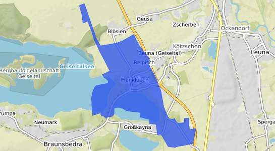 Bodenrichtwertkarte Frankleben