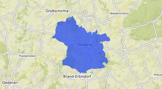 Bodenrichtwertkarte Freiberg Sachsen
