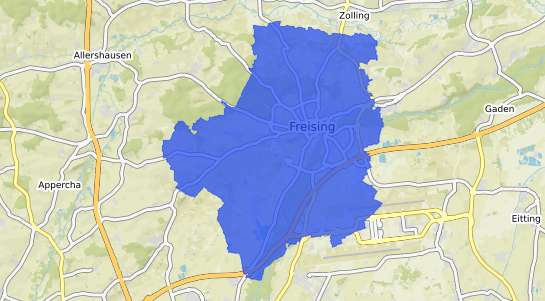 Bodenrichtwertkarte Freising Oberbayern