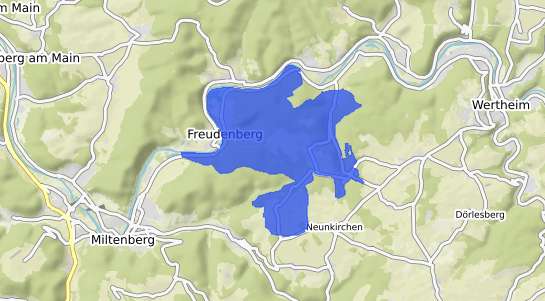 Bodenrichtwertkarte Freudenberg Baden