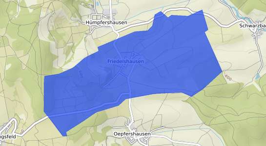 Bodenrichtwertkarte Friedelshausen