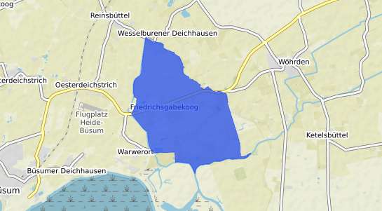 Bodenrichtwertkarte Friedrichsgabekoog