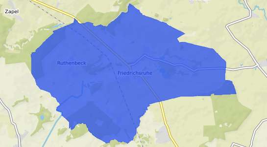 Bodenrichtwertkarte Friedrichsruhe b. Parchim