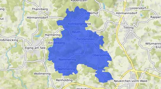 Bodenrichtwertkarte F&uuml;rstenstein Niederbayern
