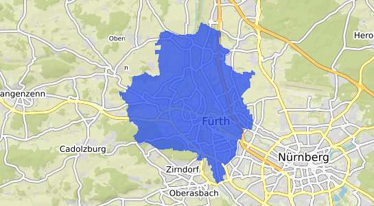 Bodenrichtwertkarte Fürth Bayern