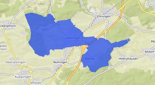 Bodenrichtwertkarte G&auml;rtringen