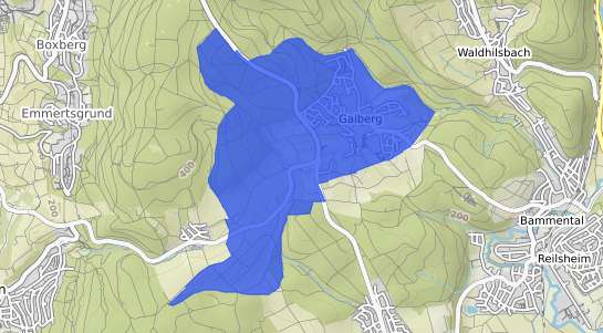 Bodenrichtwertkarte Gaiberg Baden