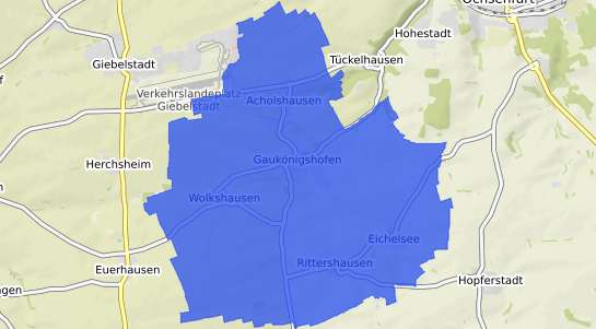 Bodenrichtwertkarte Gauk&ouml;nigshofen