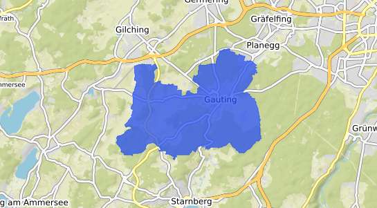 Bodenrichtwertkarte Gauting