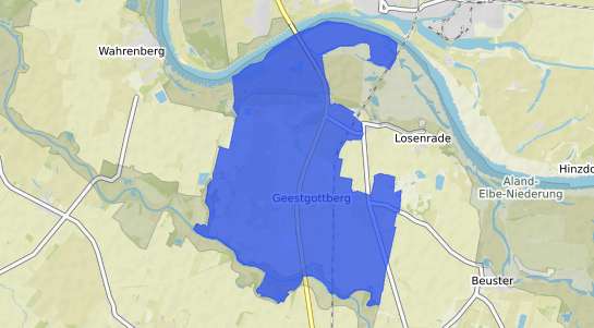 Bodenrichtwertkarte Geestgottberg