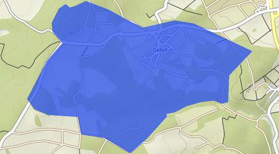 Bodenrichtwertkarte Gefell b. Schleiz