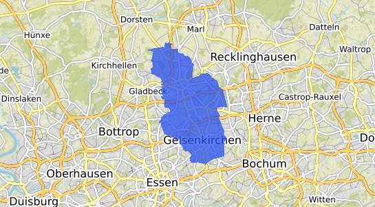 Bodenrichtwertkarte Gelsenkirchen