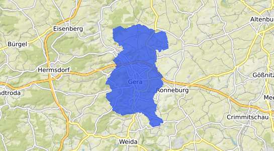 Bodenrichtwertkarte Gera