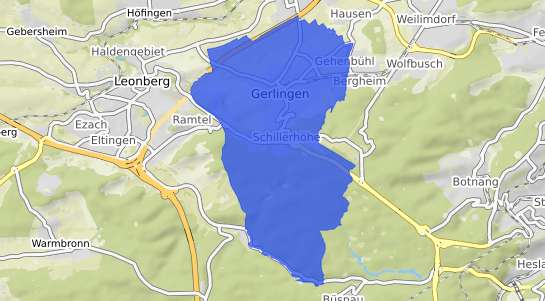 Bodenrichtwertkarte Gerlingen Wuerttemberg