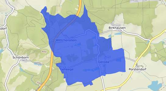 Bodenrichtwertkarte Geroda (Th&uuml;ringen) Unterfranken