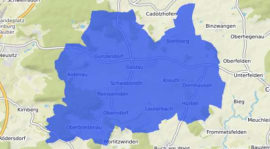 Bodenrichtwertkarte Geslau