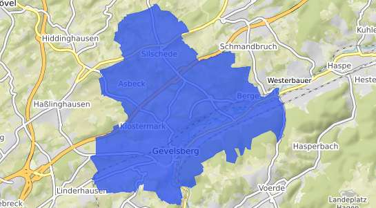 Bodenrichtwertkarte Gevelsberg