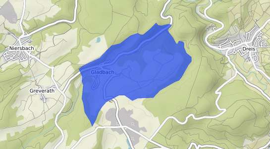 Bodenrichtwertkarte Gladbach b. Wittlich