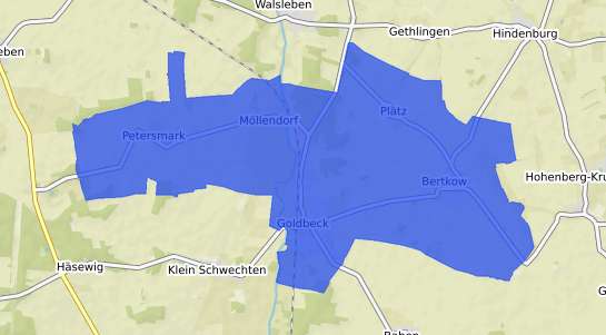 Bodenrichtwertkarte Goldbeck b. Grevesmuehlen