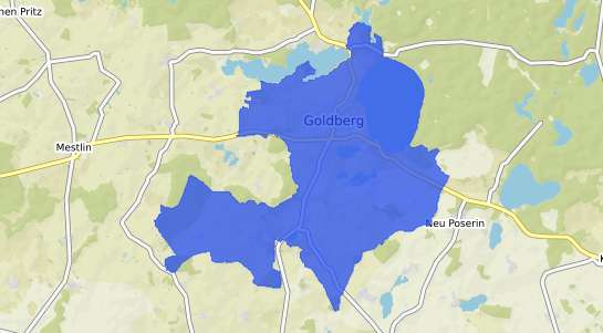Bodenrichtwertkarte Goldberg b. Wismar, Mecklenburg