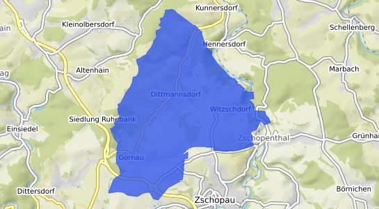 Bodenrichtwertkarte Gornau