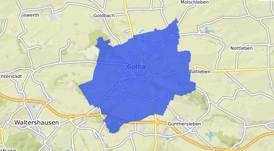 Bodenrichtwertkarte Gotha Thueringen