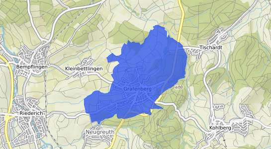 Bodenrichtwertkarte Grafenberg Wuerttemberg