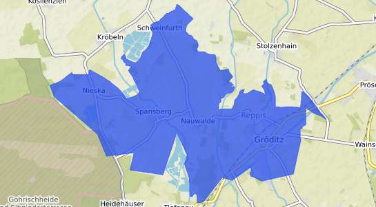Bodenrichtwertkarte Groeditz b. Riesa