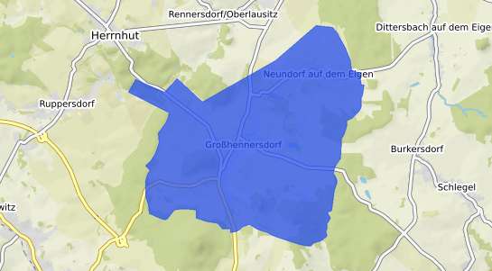 Bodenrichtwertkarte Gro&szlig;hennersdorf