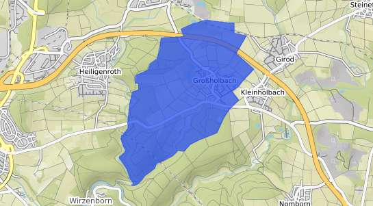 Bodenrichtwertkarte Grossholbach