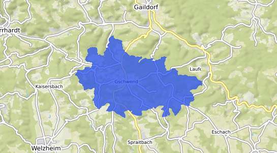 Bodenrichtwertkarte Gschwend b. Gaildorf