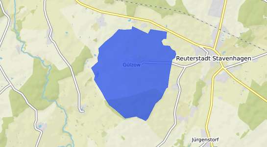 Bodenrichtwertkarte Guelzow b. Malchin