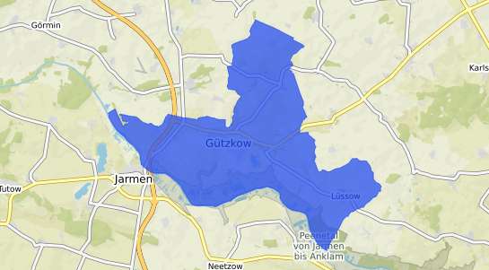 Bodenrichtwertkarte G&uuml;tzkow b. Greifswald