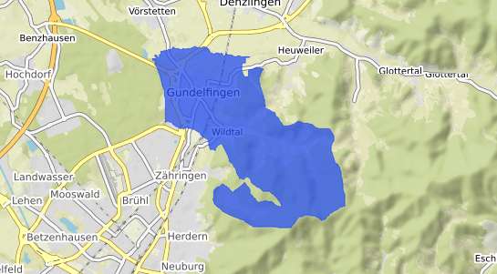 Bodenrichtwertkarte Gundelfingen Breisgau