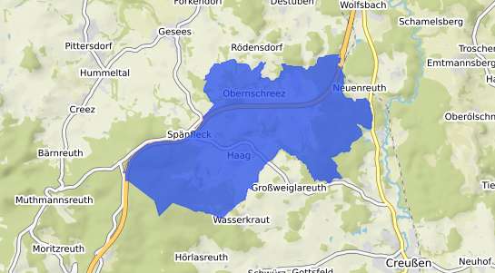 Bodenrichtwertkarte Haag Oberfranken