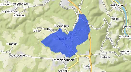 Bodenrichtwertkarte Halsenbach