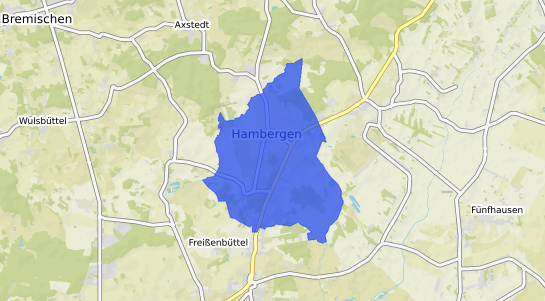 Bodenrichtwertkarte Hambergen b. Bremen