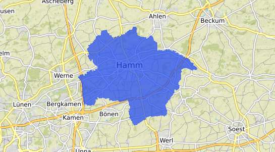 Bodenrichtwertkarte Hamm Westfalen