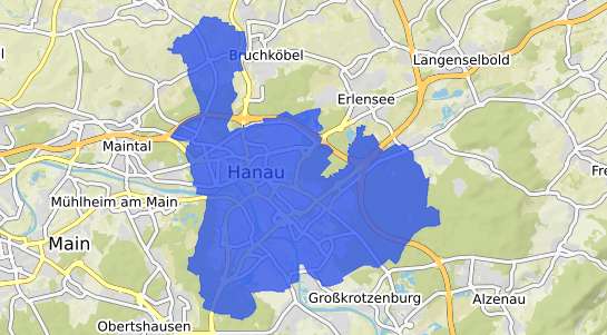 Bodenrichtwertkarte Hanau