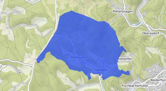 Bodenrichtwertkarte Harbach b. Betzdorf, Sieg