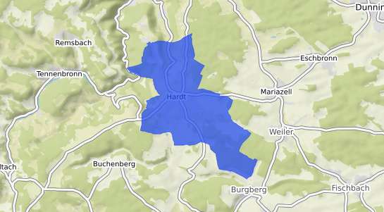 Bodenrichtwertkarte Hardt b. Schramberg