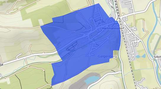 Bodenrichtwertkarte Hartmannsdorf b. Kirchberg, Sachsen