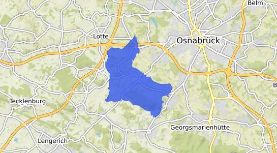 Bodenrichtwertkarte Hasbergen Kr. Osnabrueck