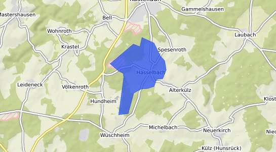 Bodenrichtwertkarte Hasselbach Hunsrueck