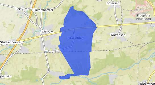 Bodenrichtwertkarte Hassendorf b. Rotenburg, Wuemme