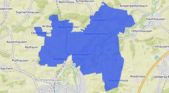 Bodenrichtwertkarte Hebertshausen