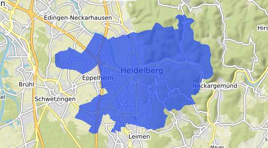 Bodenrichtwertkarte Heidelberg Neckar