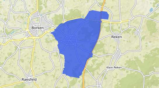 Bodenrichtwertkarte Heiden Kr. Borken, Westfalen